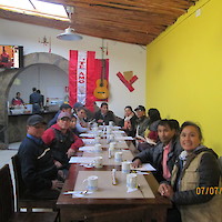 Desayuno en Cajamarca