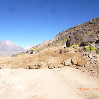 En la imagen se aprecia que la plataforma ha sido rellenada con el mismo material que fue conformada.