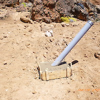 Vista de la placa de concreto.